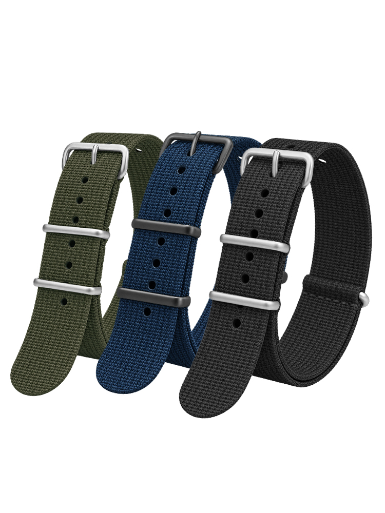 Nato Strap Nylon - Ребристый нейлоновый ремешок для Seiko, военная
