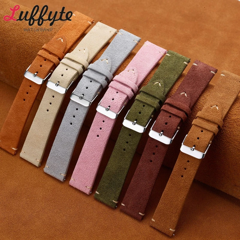 Винтажные замшевые ремешки для – обзор и цена Suede Strap Watch