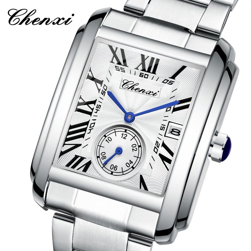 Мужские кварцевые часы CHENXI  – обзор и цена Cartier Watch Tank