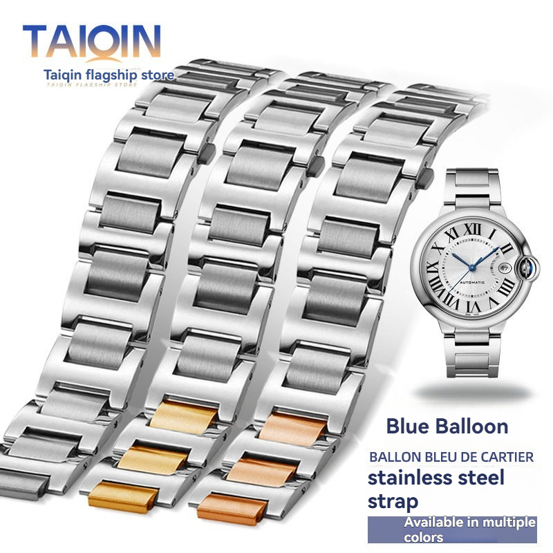 Ремешок из нержавеющей стали с – обзор и цена Cartier Watch Ballon Bleu