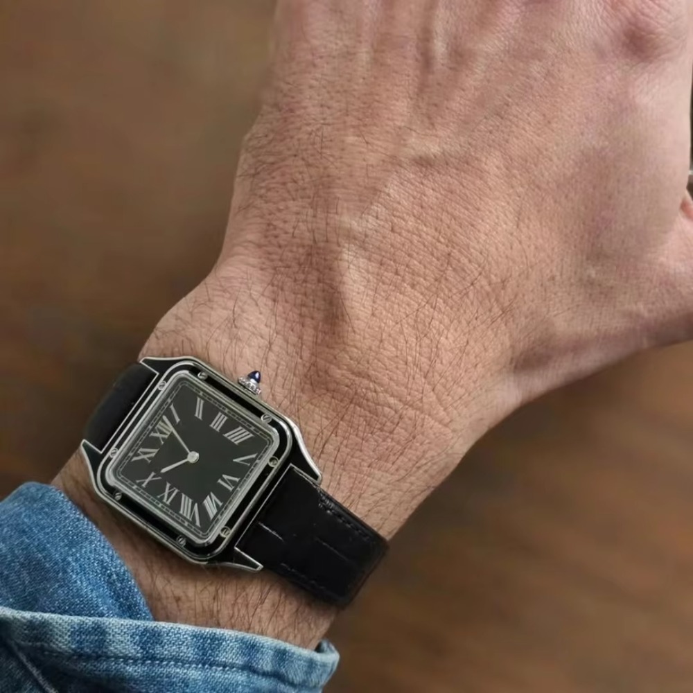 15,5 мм, 17,5 мм, 19 мм. Ремеш – обзор и цена Cartier Watch Santos