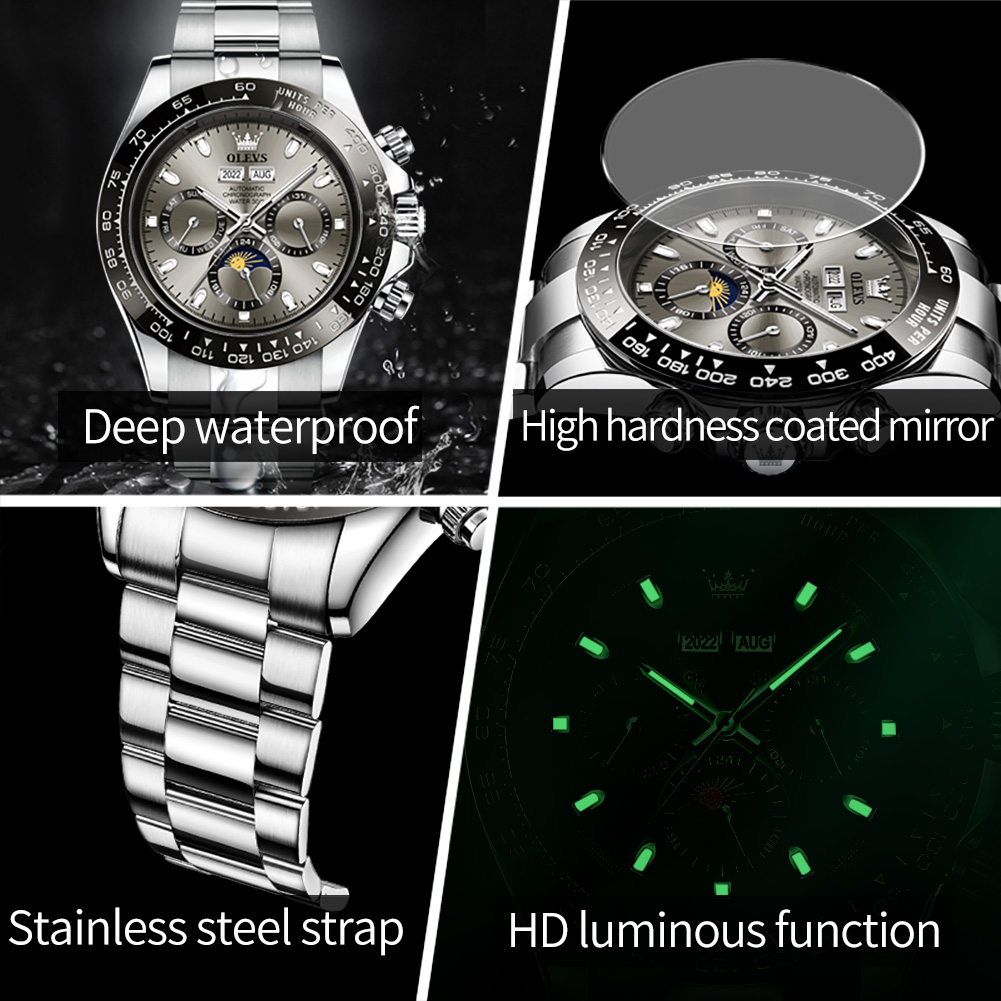 OLEVS 6654 Роскошные мужские ч – обзор и цена Seiko Watch Presage