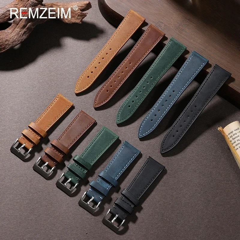 Ремешок из кожи Крейзи Хорс, б – обзор и цена Suede Strap Watch
