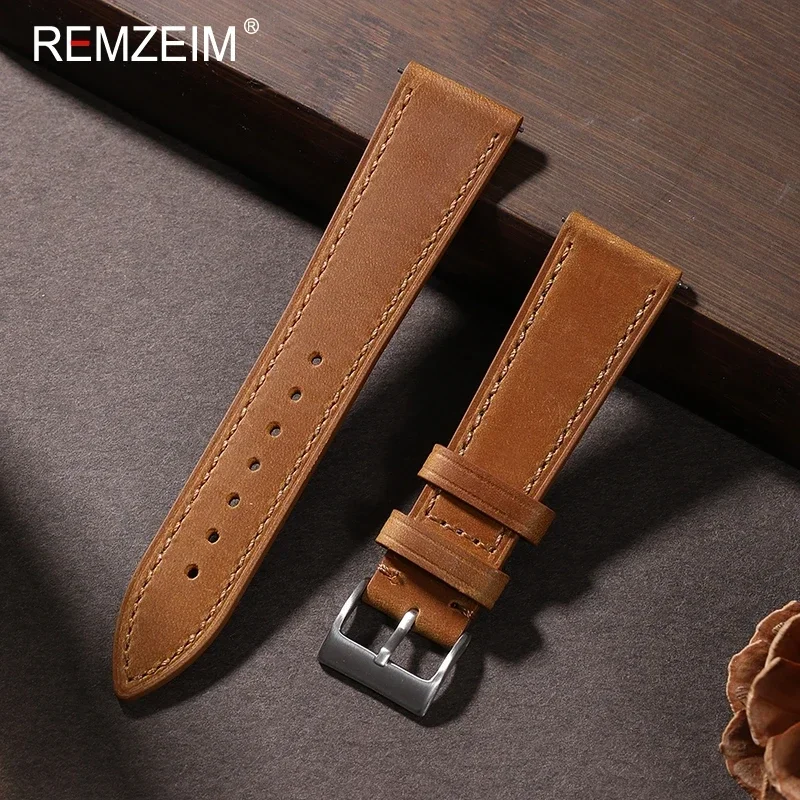 Ремешок из кожи Крейзи Хорс, б – обзор и цена Suede Strap Watch