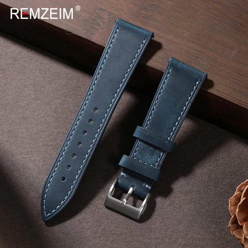Ремешок из кожи Крейзи Хорс, б – обзор и цена Suede Strap Watch